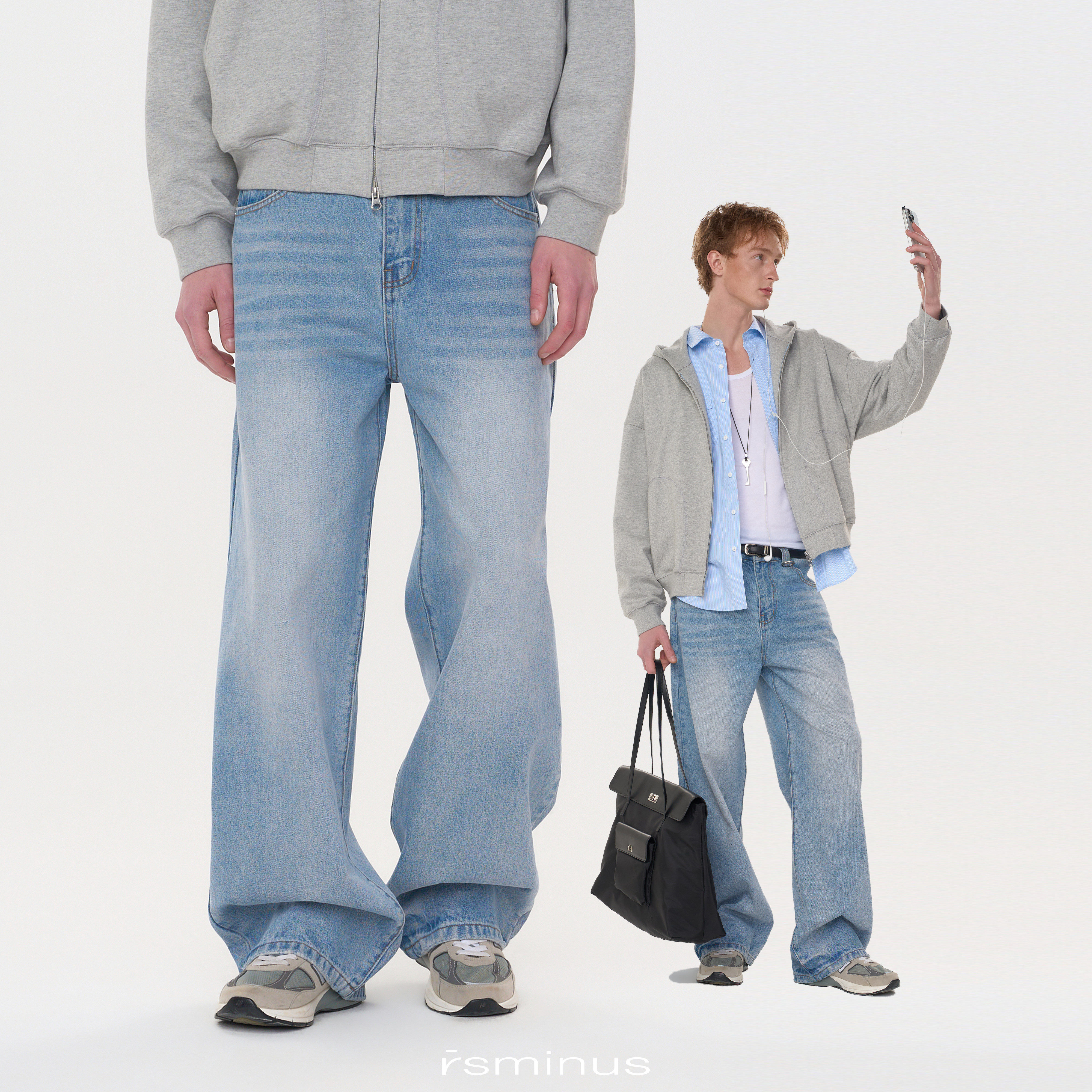 riverstone男女同款美式复古直筒阔腿牛仔裤2026春季新款男生长裤,男装,休闲裤,淘宝优惠券,粉丝福利购,淘宝优惠卷