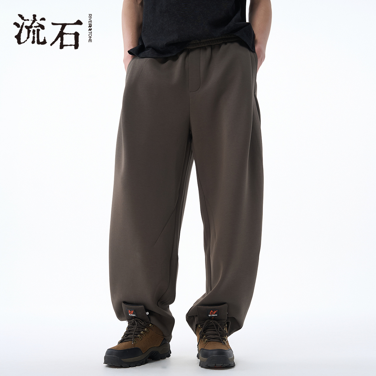 商场同款流石男装时尚宽松休闲裤