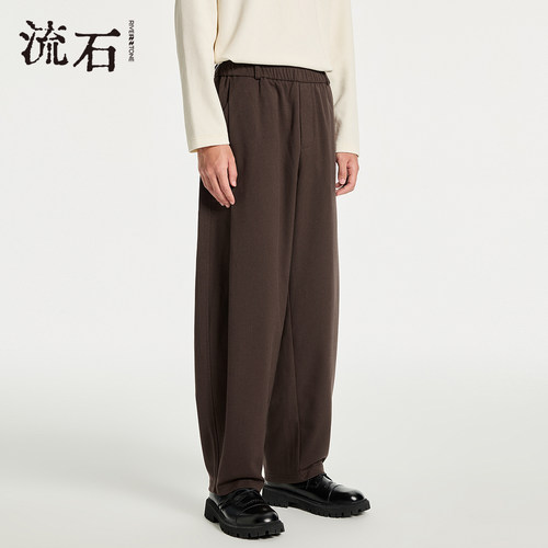 商场同款流石男装弯刀休闲长裤子