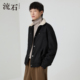羊羔绒翻领棉外套2026年新款 春季 时尚 流石男装 加绒麂皮绒短款 夹克