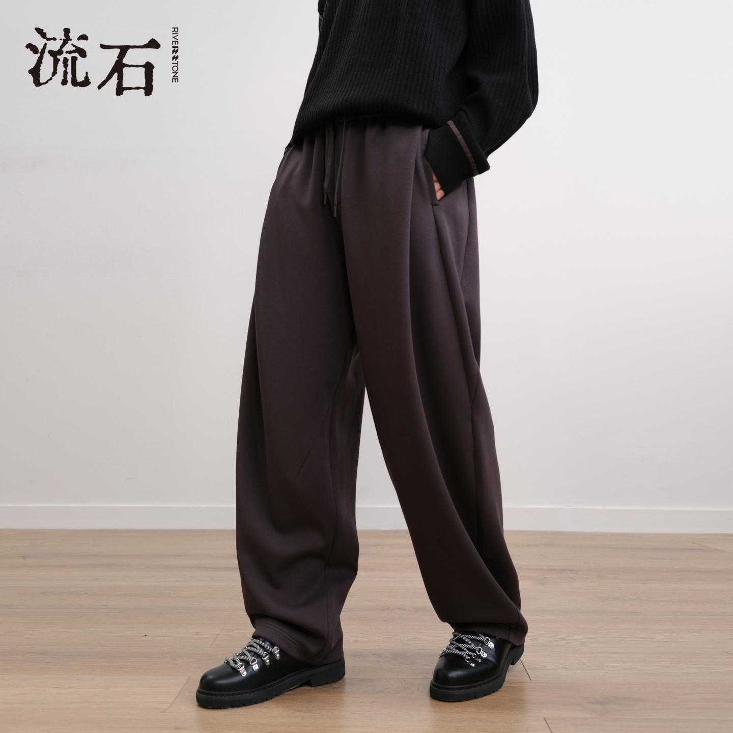 商场同款流石男装经典宽松休闲裤