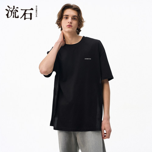 商场同款流石男装印花短袖T恤衫