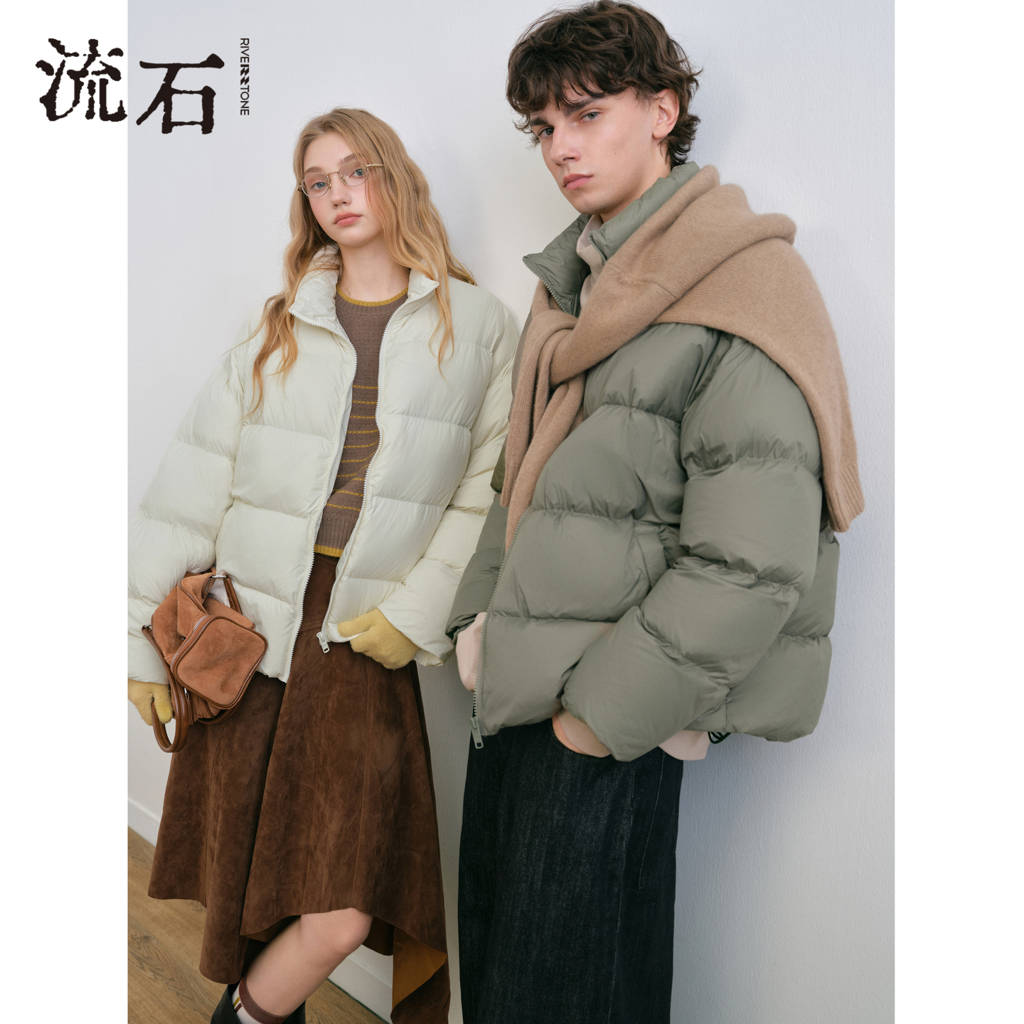 商场同款流石男装保暖经典羽绒服