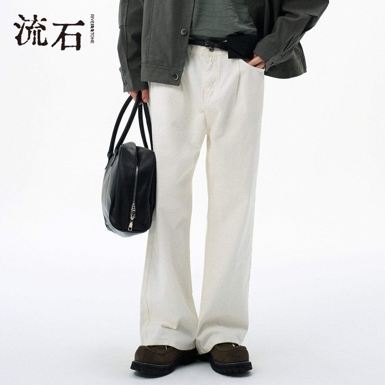 商场同款流石男装宽松经典休闲裤