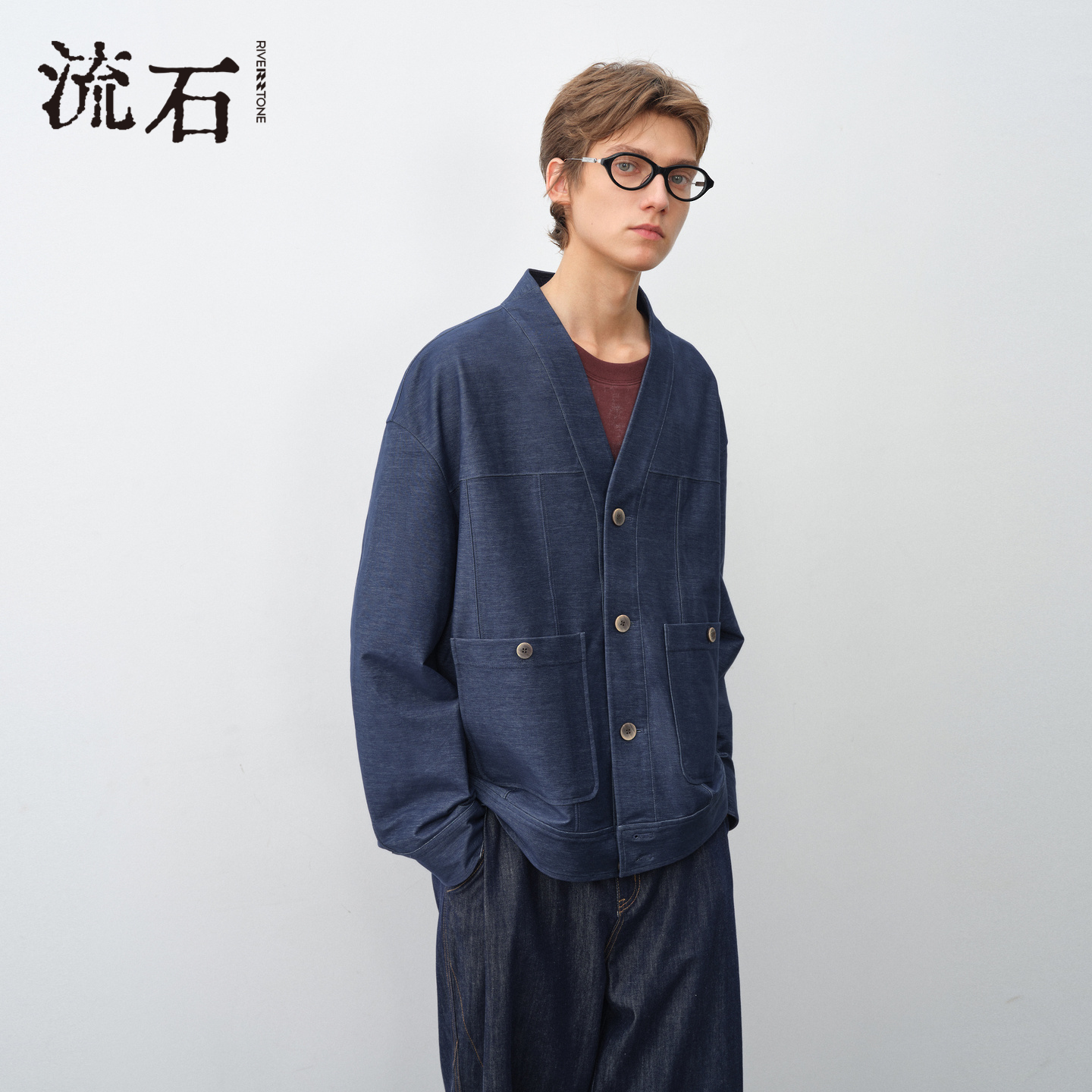 商场同款流石男装经典牛仔外套潮