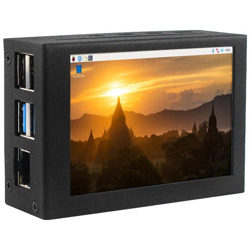 树莓派4B 3.5寸显示屏 Pi4代显示器屏幕 散热风扇一体式金属外壳,电子元器件市场,树莓派,淘宝优惠券,粉丝福利购,淘宝优惠卷