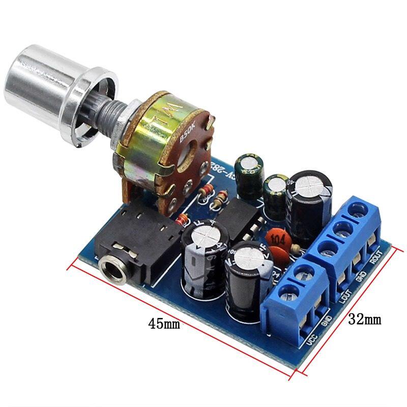 TDA2822M功放板 2.0立体声直流功放板 便携式微小型收音机功放板