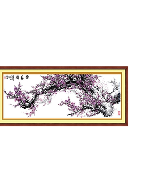青飞精准报春图十字绣