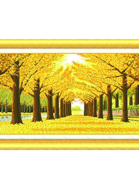 十字绣青飞黄金满地米3全景
