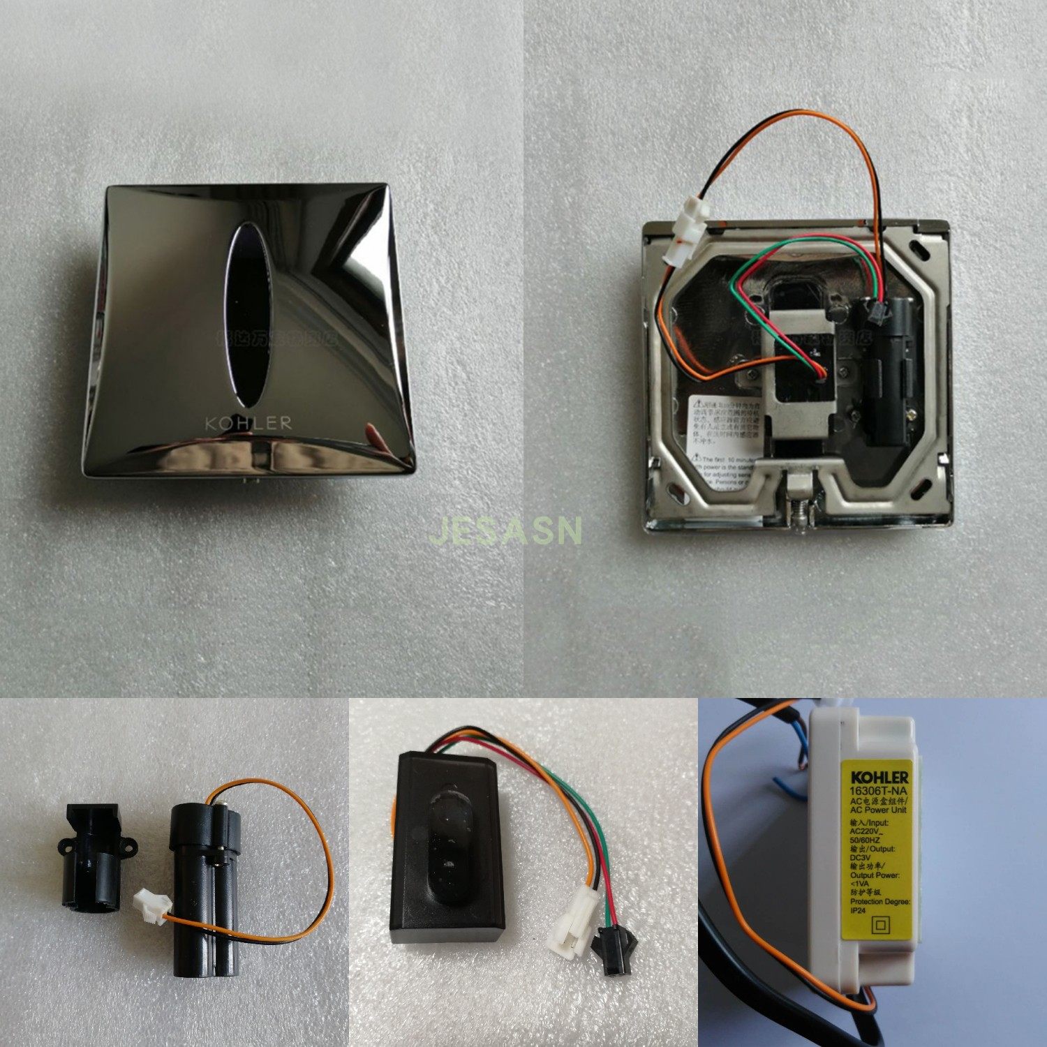 科勒小便斗感应器k8791t面板总成含感应窗探头电眼3v电池盒变压器