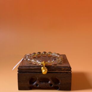 【财神钦点】黄发晶加小葫芦凝聚财力