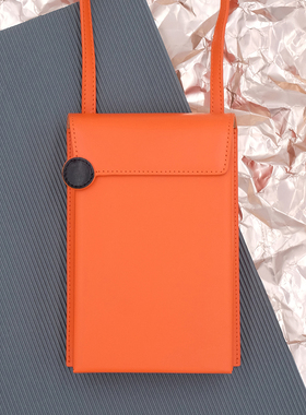 TREBLE Z/123系列原创设计真皮女包迷你小包单肩包斜挎包手机包橘