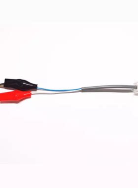 RJ11-鳄鱼夹配适线 电话鳄鱼夹 寻线仪测线仪专用夹子线 线夹黑红夹 RJ11水晶头鳄鱼夹线