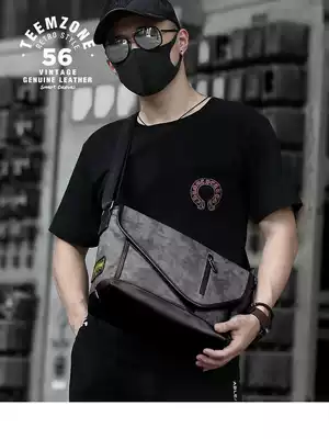 teemzone shoulder bag men 2019 new fashion casual canvas crossbody bag Tide brand men dead flying messenger bag