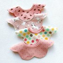 婴儿童纯棉防水口水巾男宝宝女童围嘴360度圆形旋转假领子食饭兜