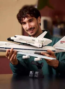 新品积木ICONS10360航天飞机运输机波音747儿童拼装玩具礼物