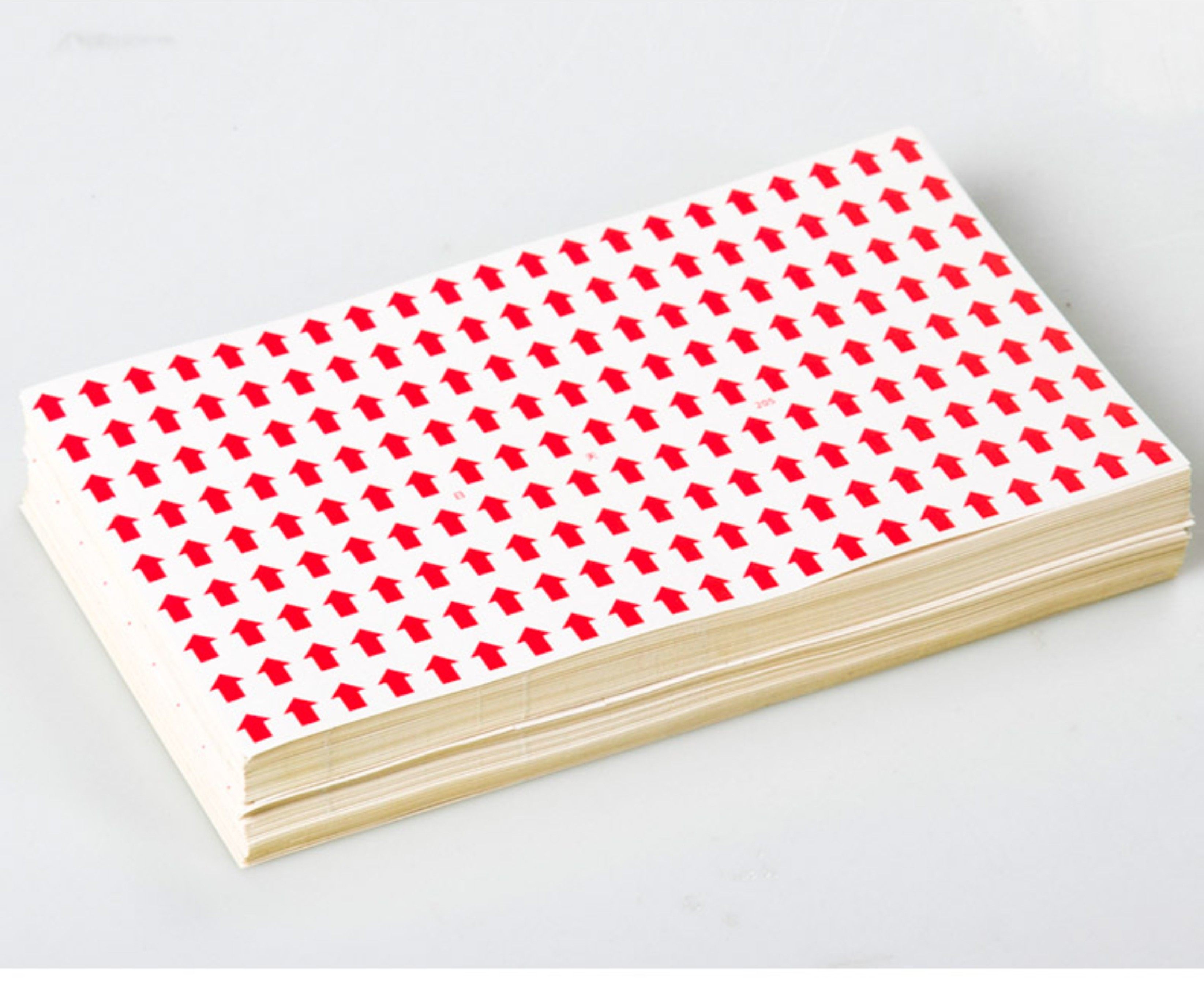 返修红色箭头 不干胶不良品标签贴纸小标签标识返工不良品记号贴