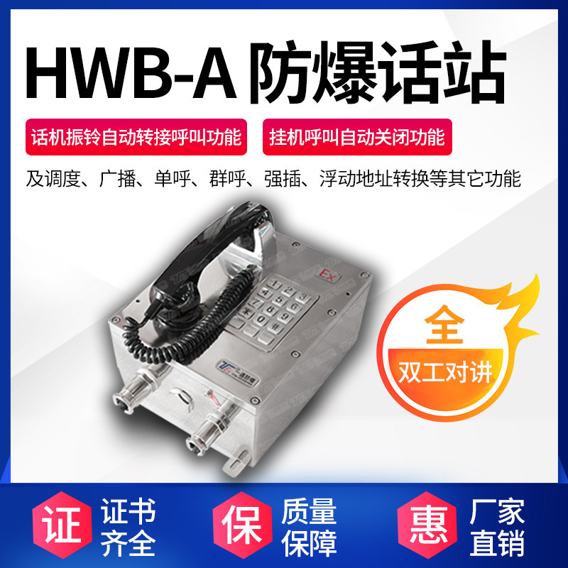 I网络防爆话站扩音型电话工业话站防爆电话系统 IIC隔爆