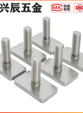304不锈钢T型轨道螺杆 异形长方形T杆定做焊接螺丝钉M4M6M8M10M12