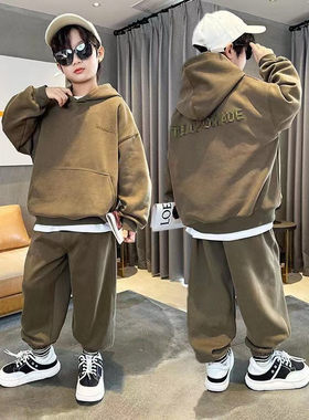 男童装长袖套装时尚春秋两件套