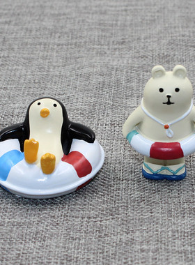 创意摆件企鹅公仔拍摄树脂工艺品