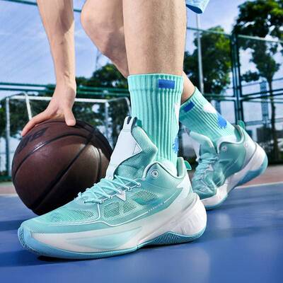 利刃3v2专业篮球鞋男款闪击9夜光耐磨透气青少年实战篮球鞋运动鞋
