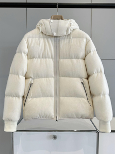 ALIN【鼎级男装】Z*g*绿洲系列针织羊毛鹅绒男士面包羽绒服外套