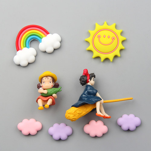 卡通动漫小魔女磁性冰箱贴