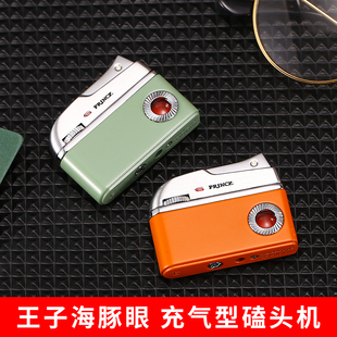 日式经典磕头机老式复古充气打火机王子DN5海豚机漆面送火石气体