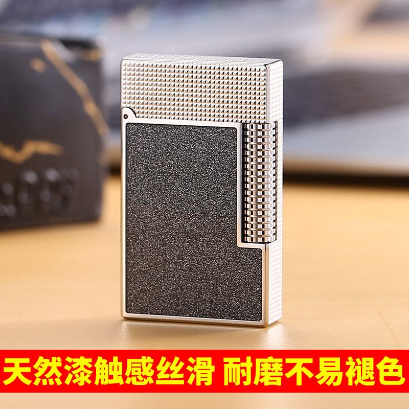 意大利玛杜罗朗声打火机经典中国漆巴黎钉镀钯侧滑钢音火机男士礼