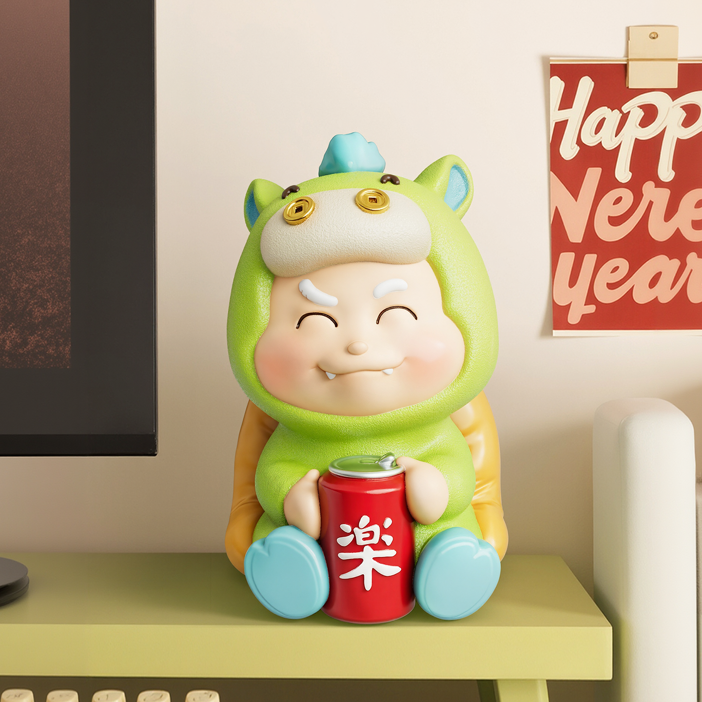 贝汉美创意卡通风可爱桌面摆件