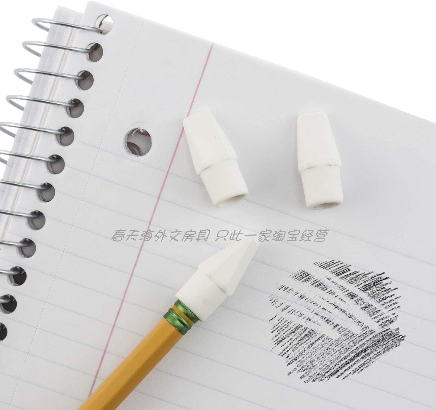 实用美国橡皮头进口铅笔专用无橡胶三角形普通学生圆形专业