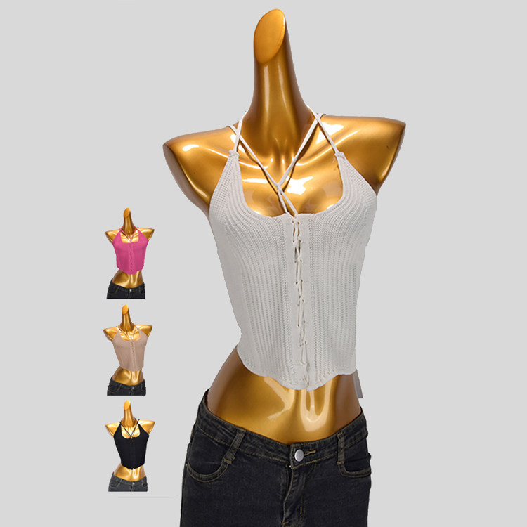 纯欲辣妹性感外穿针织吊带背心女2025新款修身显瘦内搭短款上衣潮