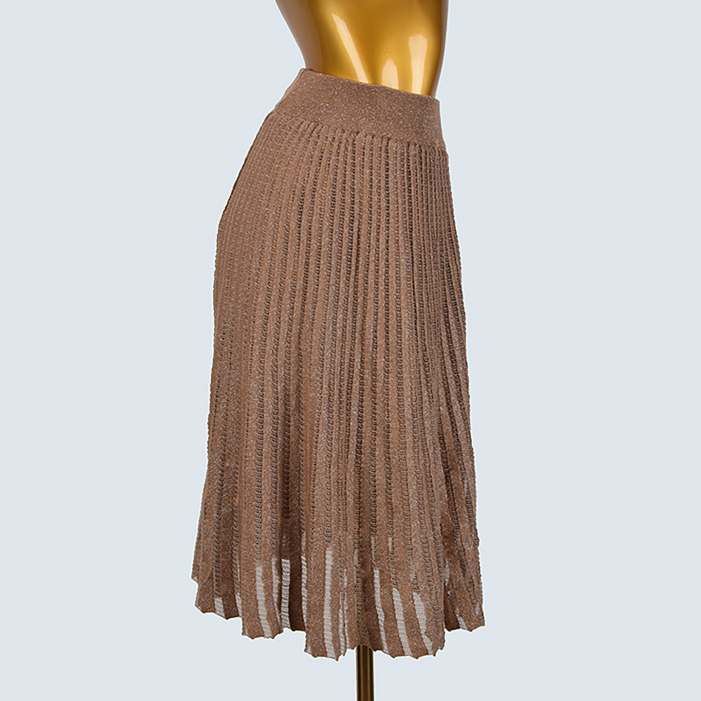 时尚气质百褶半身裙女夏季新款设计感修身显瘦镂空纯色短款A字裙