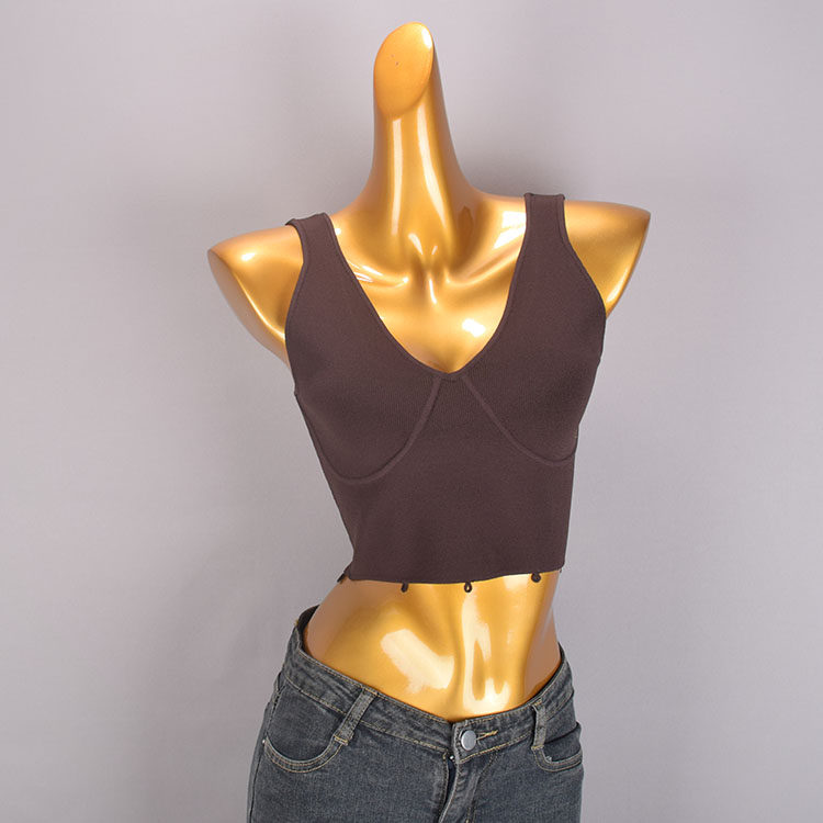 设计感小众针织吊带背心女2025夏季新款内搭修身露背短款无袖上衣