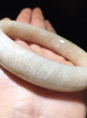 魅晶天然水晶晶体通透白发晶手镯