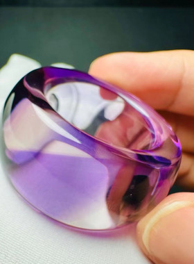 魅晶水晶晶体通透板指