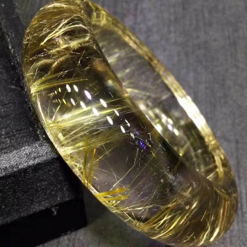 魅晶天然水晶原色钛晶手镯