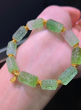 魅晶碧玺晶体通透手链