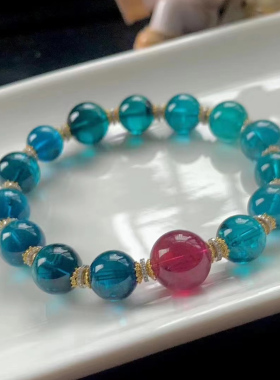 魅晶碧玺晶体通透手链