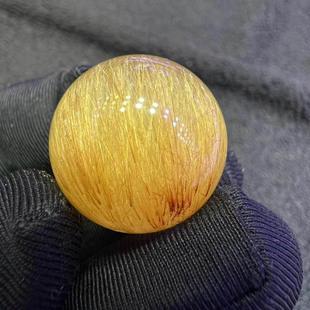 魅晶天然水晶晶体通透金发晶顺发晶单珠