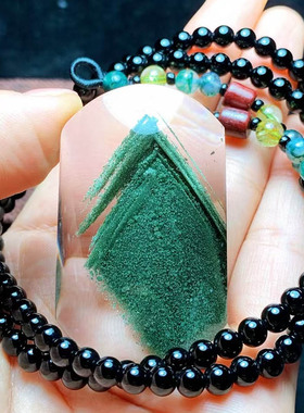 魅晶天然水晶吊坠聚宝盆