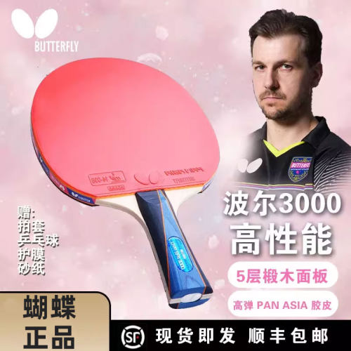 【波尔系列：纯木款、】乒乓球拍