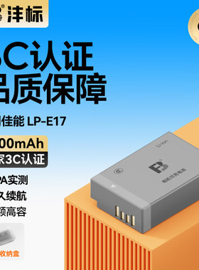 沣标LP-E17适用佳能R8 r50v相机R100 V1电池微单R10 M62 M6/5/3 200d二代800D 850D 760D 750D单反充电器配件