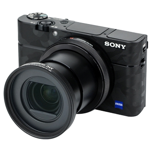 JJC适用索尼RX100M5A滤镜转接环黑卡5代RX100V RX100M4/M3/M2 RX100II RX100III配件可转接52mm UV镜CPL ND镜