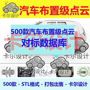 汽车总布置整车零部件级点云数据对标数据库STL人机信息扫描模型
