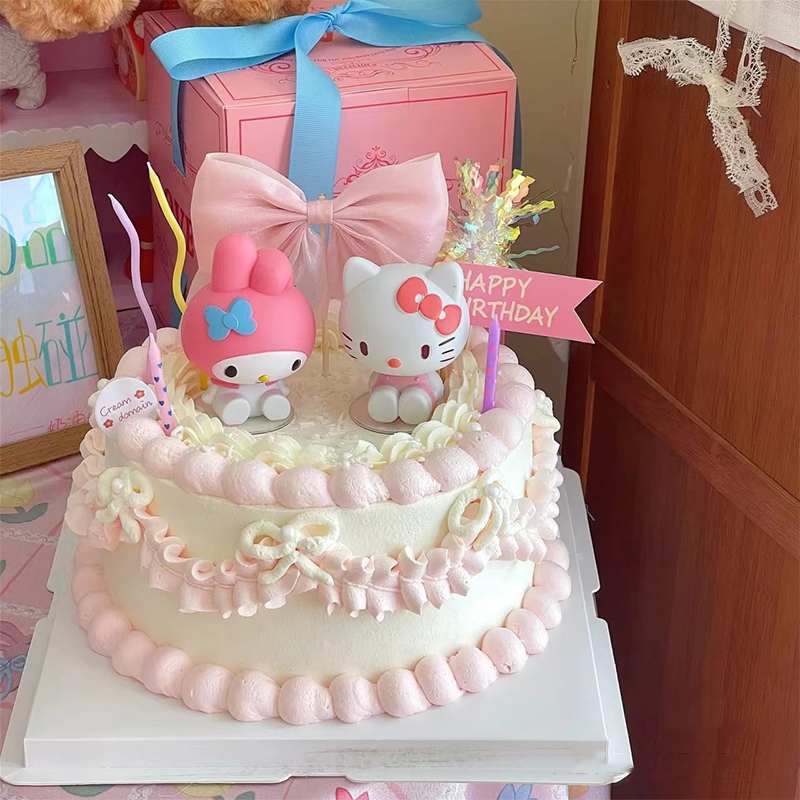 少女心女生女孩生日蛋糕装饰