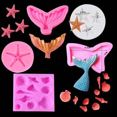 海洋硅胶模具蛋糕装饰贝壳