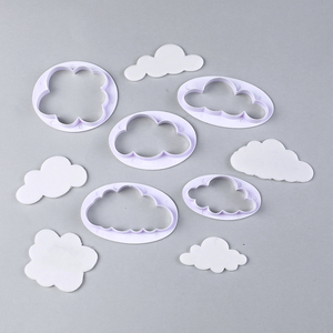 云朵塑料切模白云翻糖饼干巧克力压模印花模蛋糕diy装饰烘焙模具