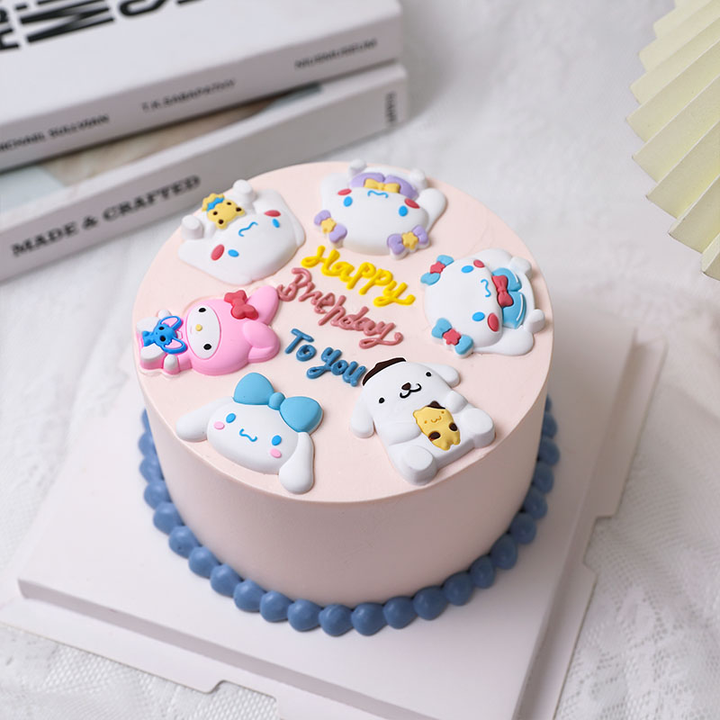 小红书爆火玉桂狗美乐蒂蛋糕装饰